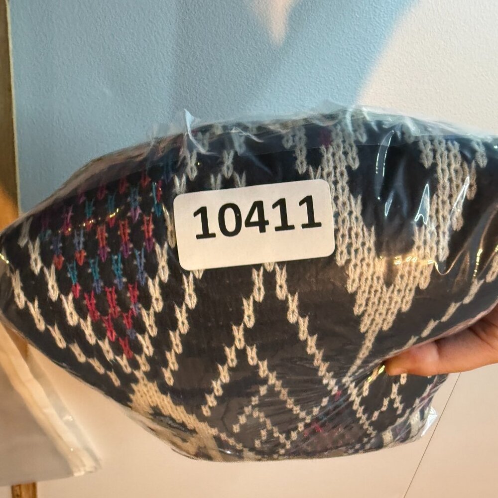McGregor Men L Sweater Crew Neck Diamond Chevron Abstract Knit Stretch Vintage - Picture 7 of 7
